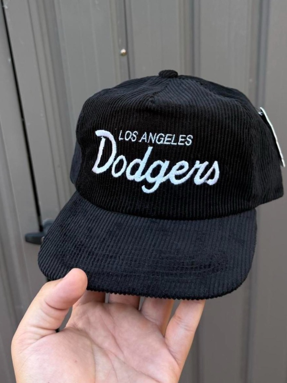 New Los Angeles Dodgers Embroidered Logo Corduroy Snapback